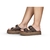 sandalia papete Com Fivelas e Tachas Marrom - Lara - loja online