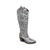 Bota Feminina Country Metalizada Metálico Brilhante - comprar online