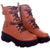 Coturno Feminino Tratorado Plataforma Corrente Bota - comprar online