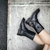 Bota Biker Cano Curto Preto Com Fivelas - loja online
