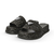 Chinelo Palha Preto Com Metais - Jessica Leal