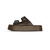 sandalia papete Com Fivelas e Tachas Marrom - Lara - comprar online