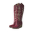 Bota Texana Tachas Bordô - comprar online