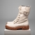 Coturno Bota Off White Com Fivela Cano Alto - comprar online