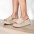 Tamanco Plataforma Feminino Corda Bege - Joana - loja online