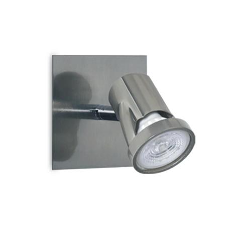 Spot aplique velador pared SILVER dormitorio baño 1 luz GU10 SJ