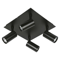 Aplique techo TÉMPANO 4 luces GU10 base cuadrada CANDIL - Artyluz