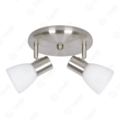 Aplique techo NURIA base redonda 2 luces E14 CANDIL