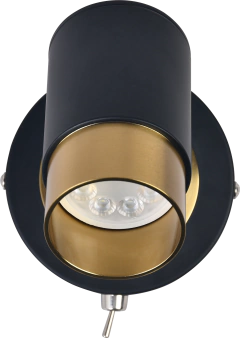 Aplique pared o techo velador EITU 1 luz GU10 bronce CANDIL - comprar online