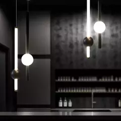 Colgante INSTAL DUO LED 15w vertical diseño moderno luz lineal 180° - comprar online