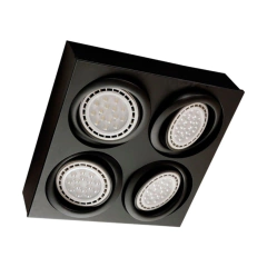 Aplique Plafon Techo Cuadrado AR111 4 Luz Lamparas - comprar online