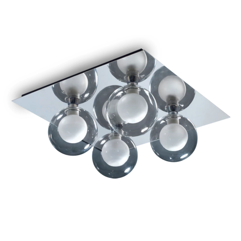 Plafón techo STONE 4 luces G9 base cuadrada VIGNOLO