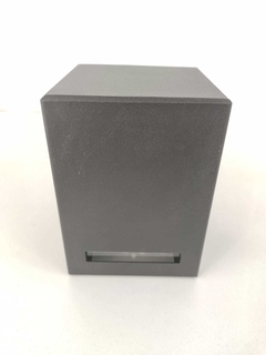 APLIQUE PARED EXTERIOR LED UNIDIRECCIONAL 1XGU10 CIEGO VIDRIO - comprar online
