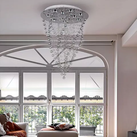 PILAR BASE PLAFON COLGANTE CRISTAL LED MAGNALUM 40 CM