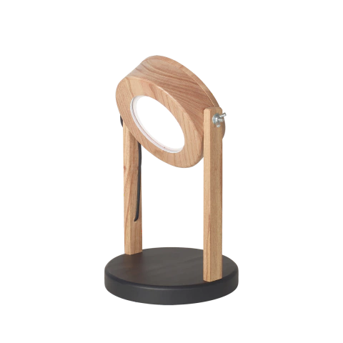 Lámpara de mesa velador escritorio VITTO orientable led integrado 6w base redonda moderno nórdico CARILUX