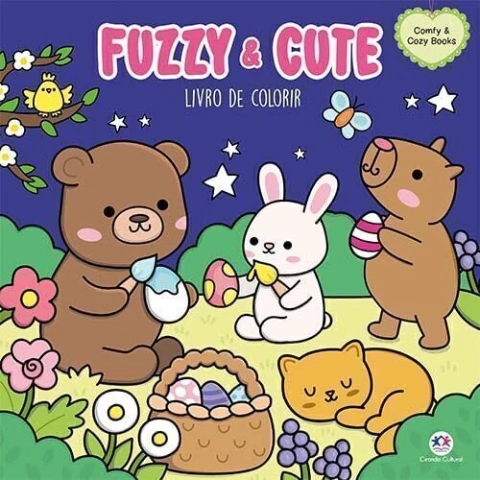 Livro de colorir Fuzzy e Cute 48 pág. Ciranda Cultural