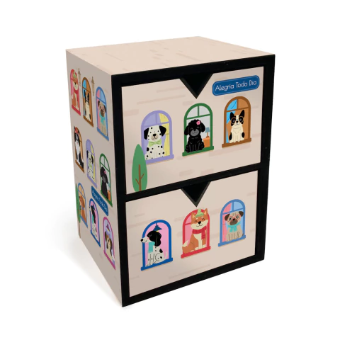 Gaveteiro Cachorro/Gato na Janela Fina Ideia