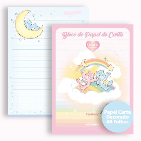 Bloco de Papel de Carta Ursinhos Carinhosos 48 fls Animativa - comprar online