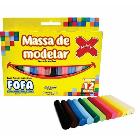 Massa De Modelar 6 ou 12 cores Make+ - comprar online