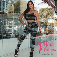 Legging + Top em Jacquard - MissFitness