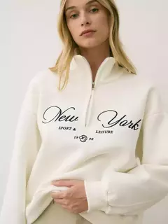 Buzo New York Crema - comprar online