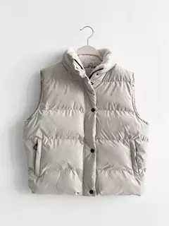 Chaleco Puffer Crema - comprar online