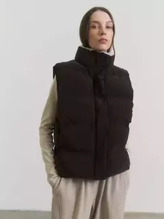 Chaleco Puffer Chocolate - comprar online