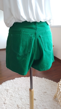 Short de Gabardina Verde - tienda online