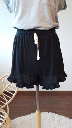 Short Waffle Negro - comprar online