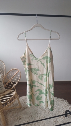 Vestido Flores Verde