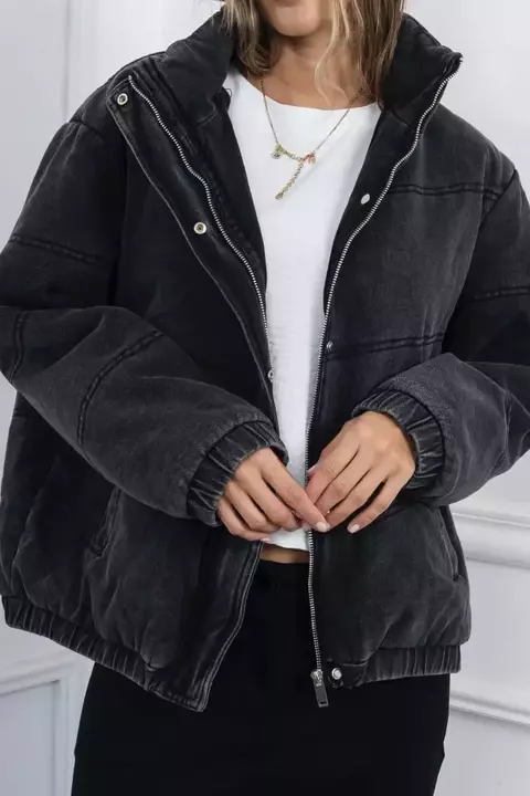 Puffer Denim Negra - comprar online