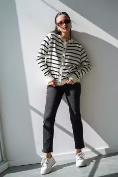 Cardigan Rayas Combinado - The Closet