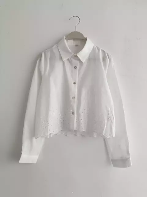 Camisa Broderie