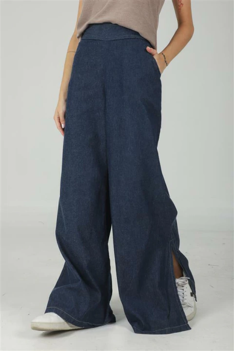 Maxi Palazzo Denim Blue
