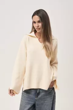 Sweater Chomba Crema - comprar online