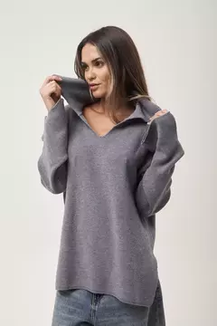 Sweater Chomba Gris - comprar online
