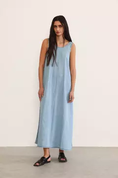 Vestido Denim Moño - comprar online