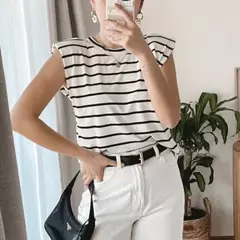 Musculosa Hombreras Rayas
