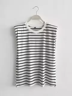 Musculosa Hombreras Rayas - comprar online