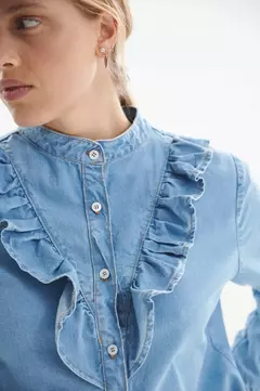 Camisa Denim Volados - comprar online