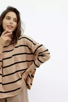 Sweater Rayas Camel - The Closet
