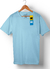 REMERA LISA CELESTE