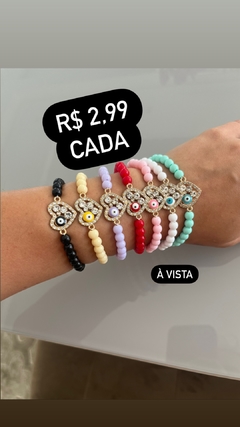 Pulseira Olho Grego Com Strass - comprar online