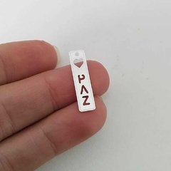 Pingente Paz em 45 milésimos de Prata