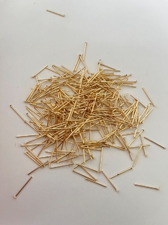 Alfinete Cabeça 1,5cm Folheado 3 milésimos de ouro