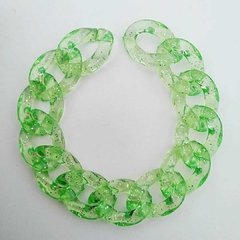 Elo verde com glitter