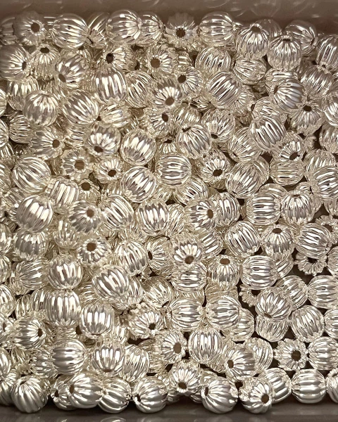 Entremeio Bolinha Trabalhada Folheado 45 milesimos de prata