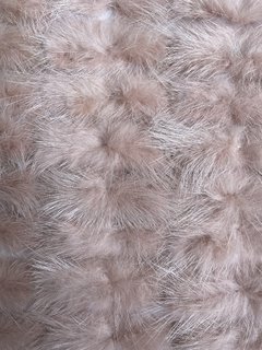 Pompom bigode - Cor Nude