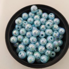 Bola 8mm Irisada Azul