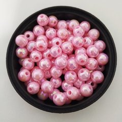 Bola 8mm Irisada Rosa Claro